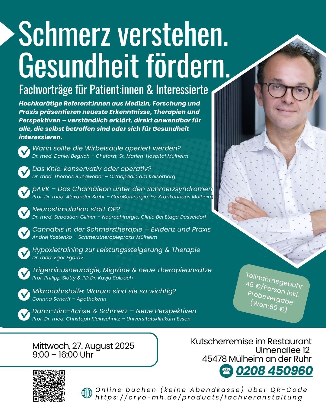 Schmerzmedizinische und gesundheitsfördernde Fachveranstaltung